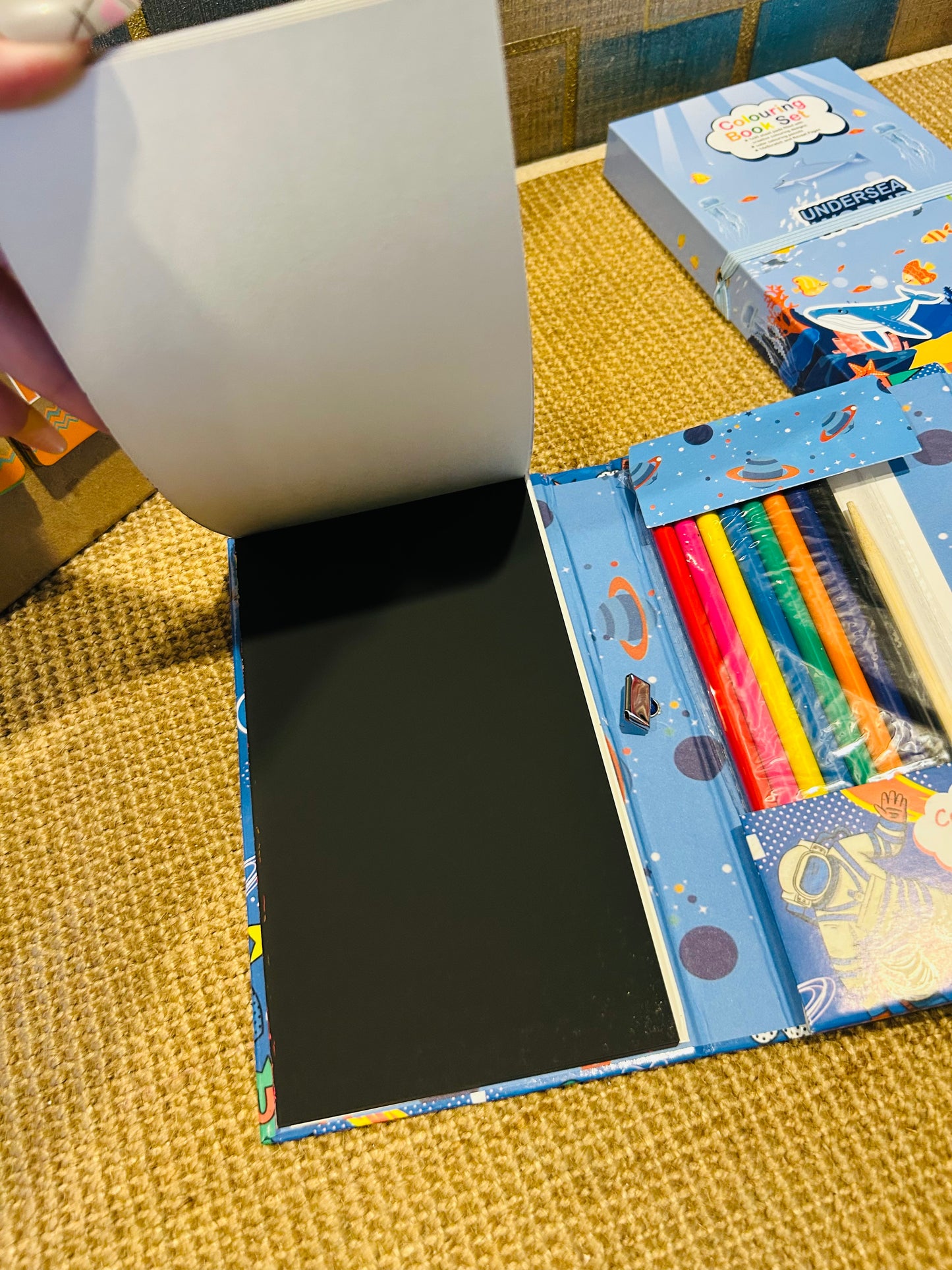Colouring Book And Scratch Book Set