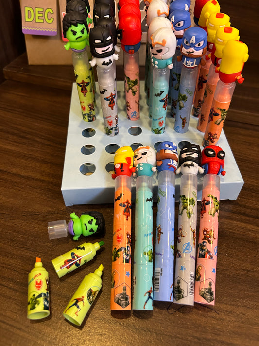 Superheroes 3 in 1 Highlighters