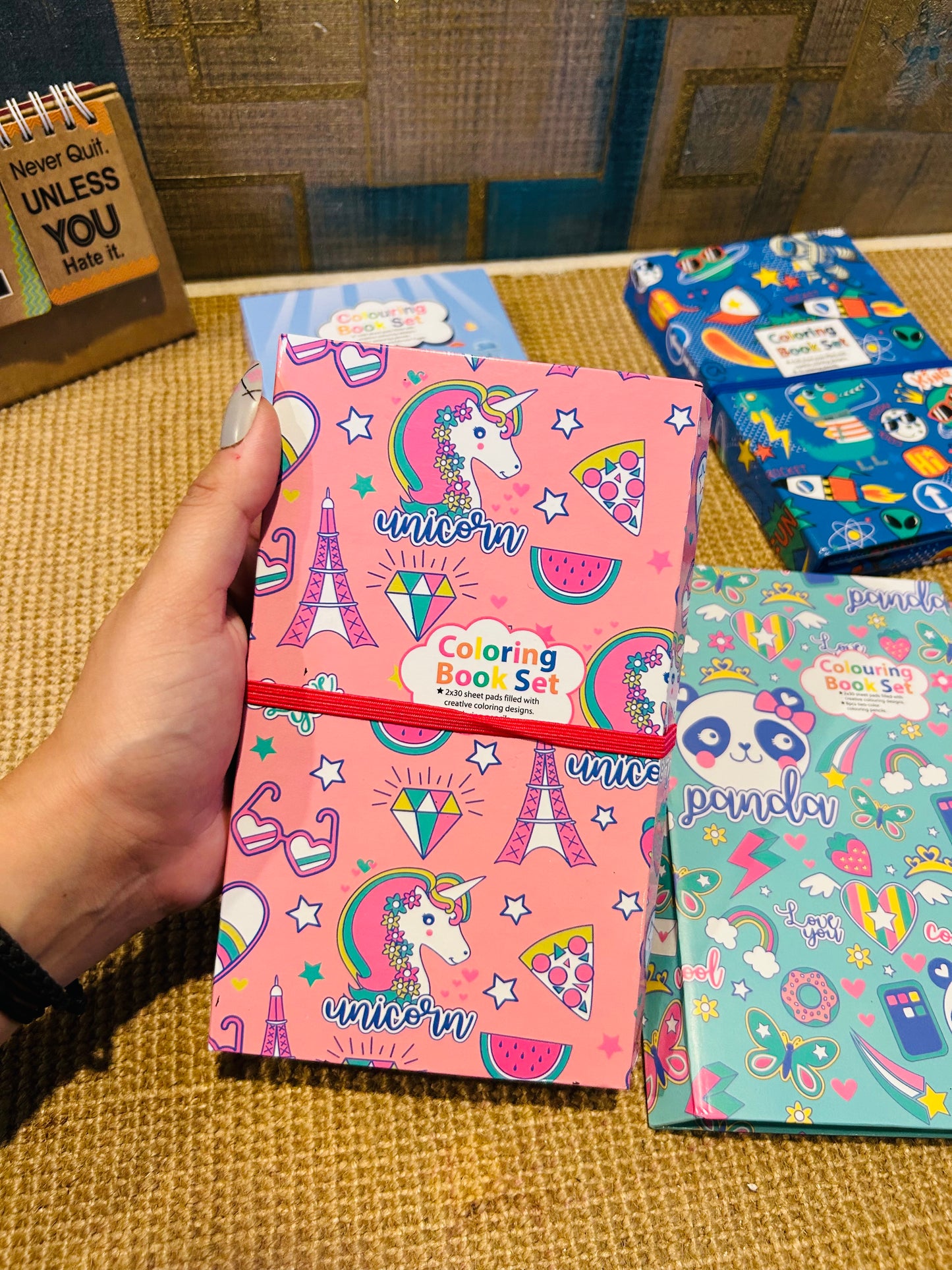 Colouring Book And Scratch Book Set