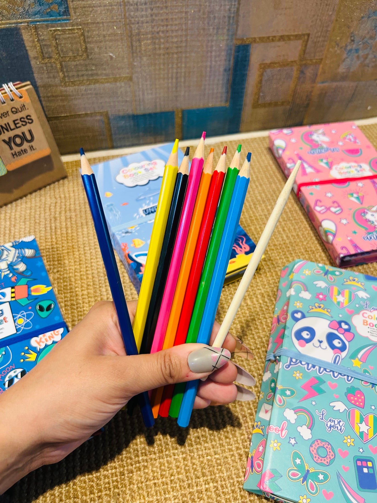 Colouring Book And Scratch Book Set