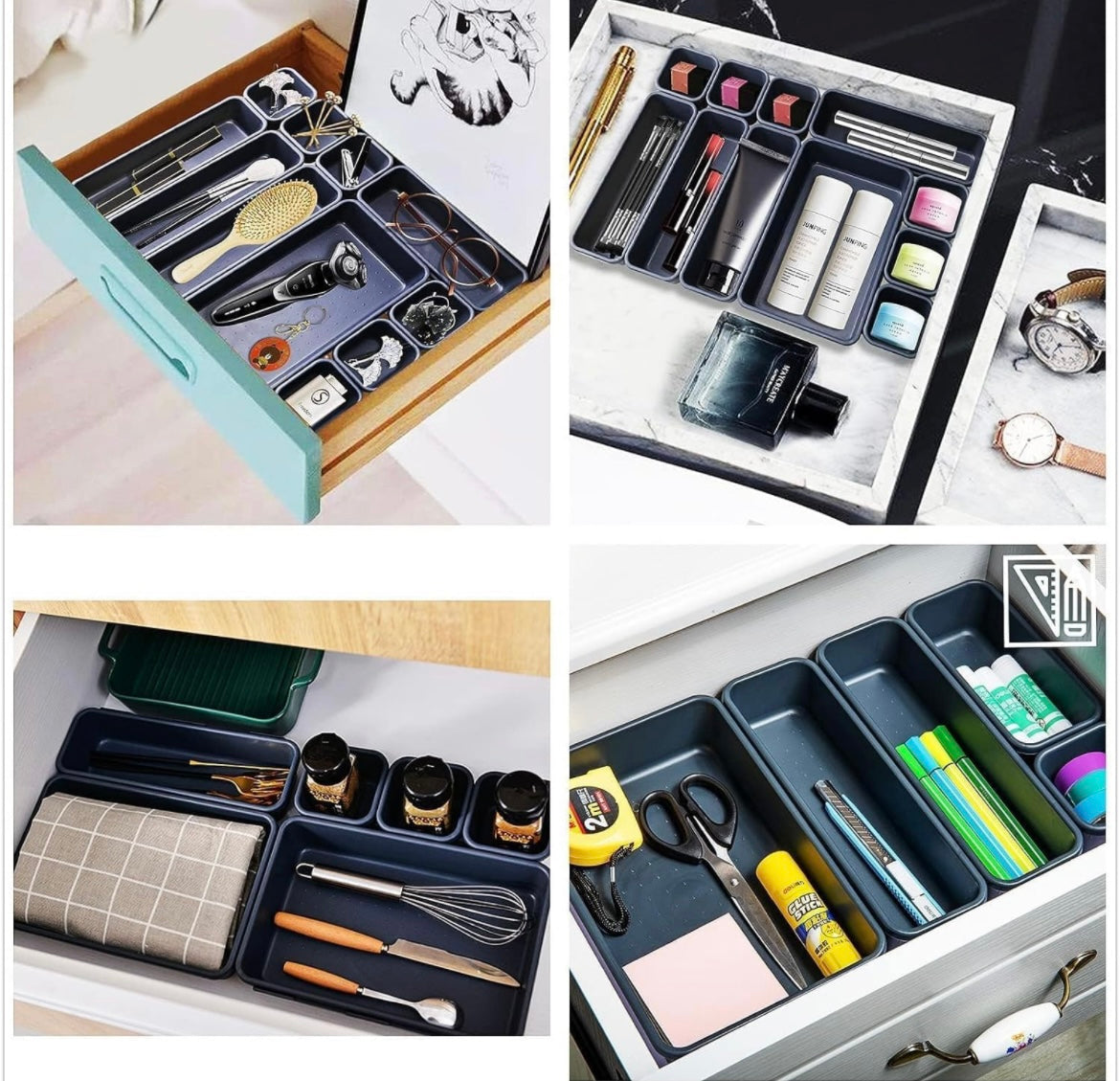 8 Compartment Multipurpose Organiser