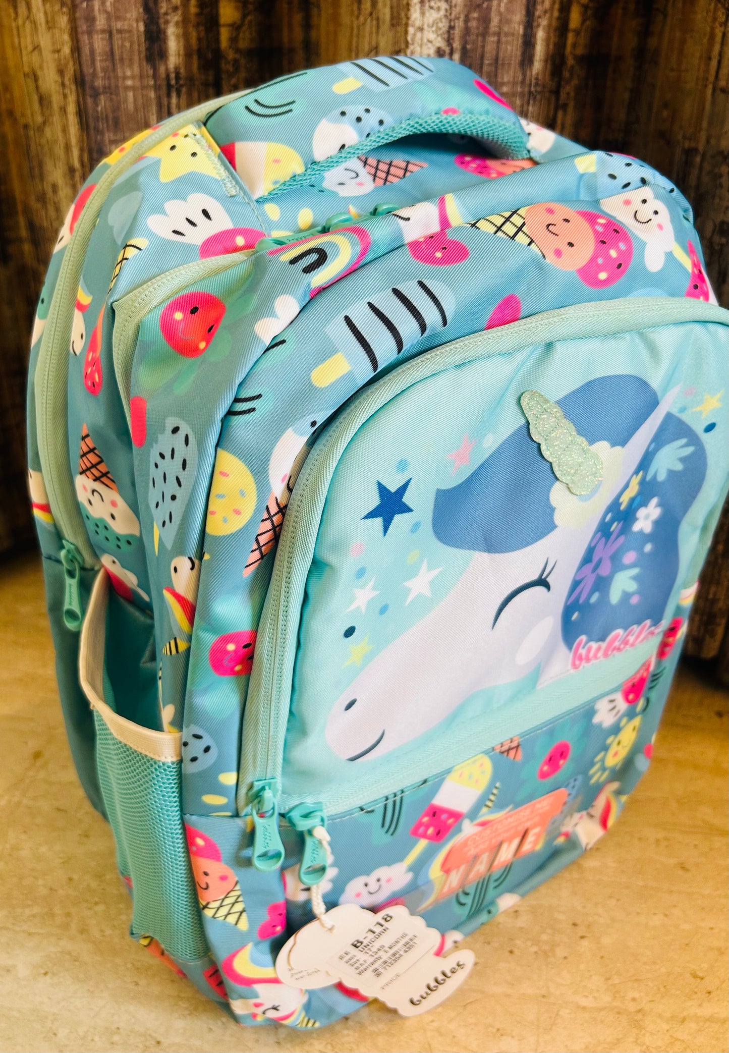 Unicorn Green School Bag