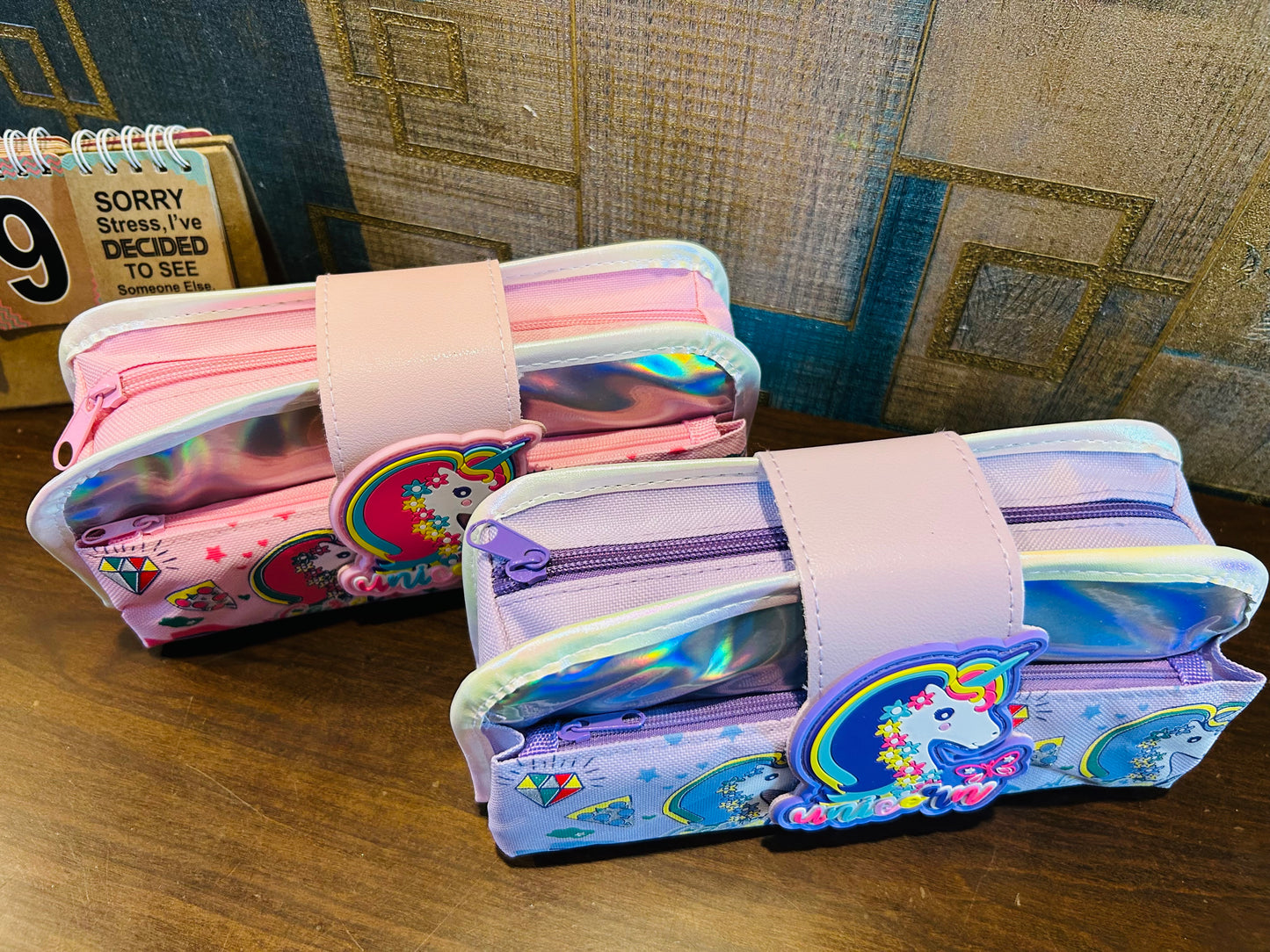 Holographic Unicorn Pencil Pouch