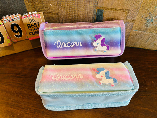 Unicorn Holographic Glitter Pencil Pouch