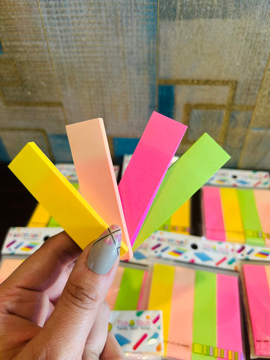 Neon Sticky Notes(Includes 4 Stripes)