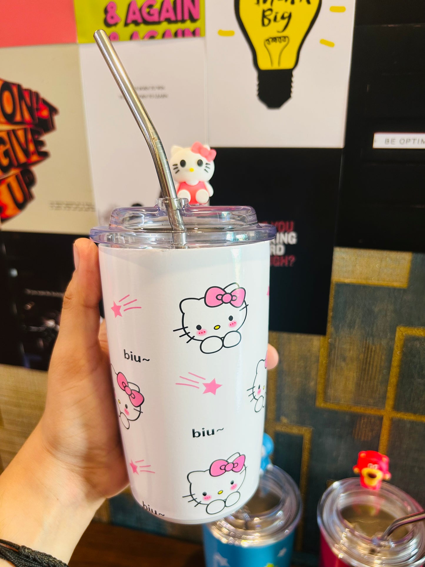 Stainless Steel Straw Tumbler