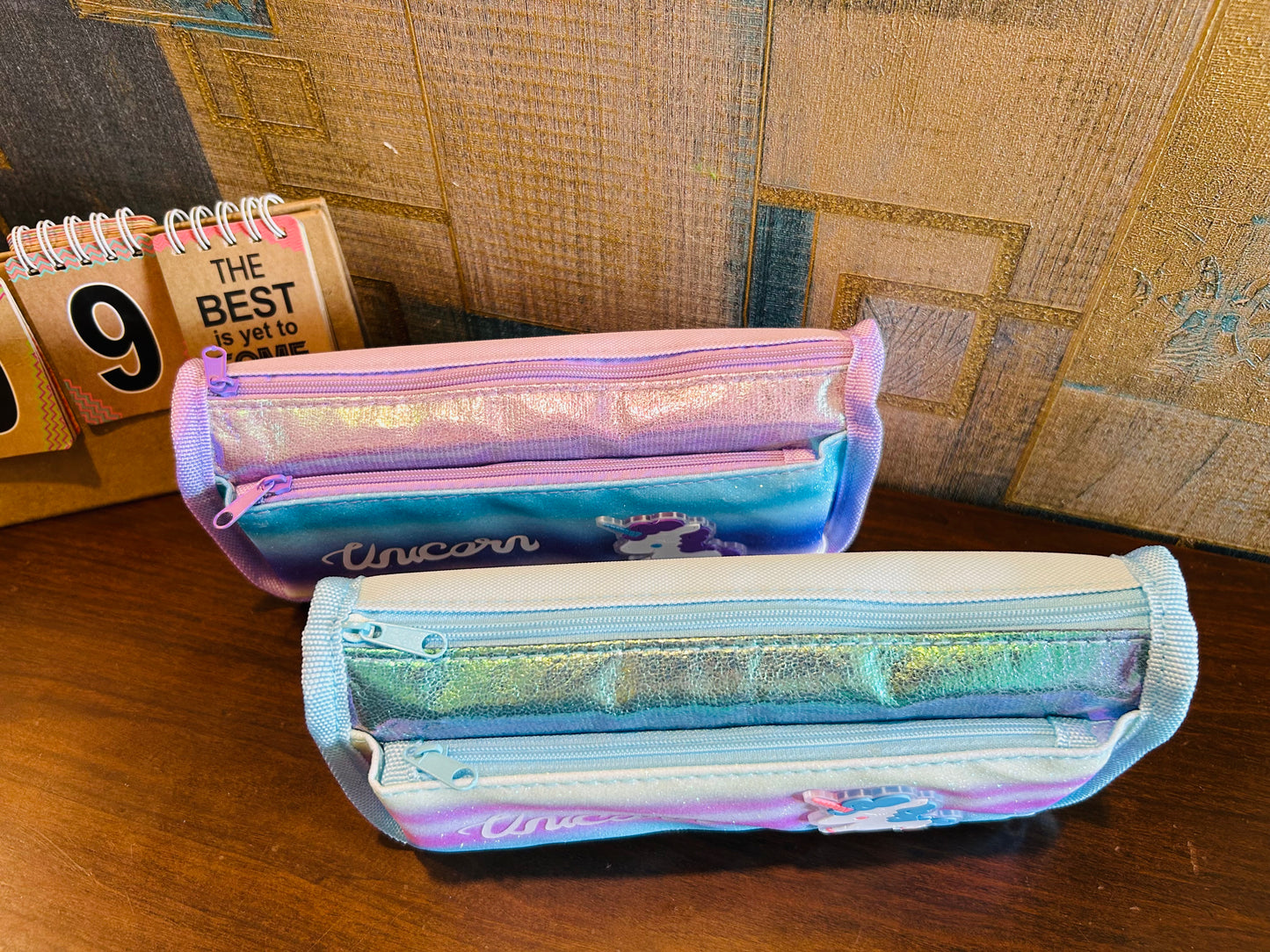 Unicorn Holographic Glitter Pencil Pouch