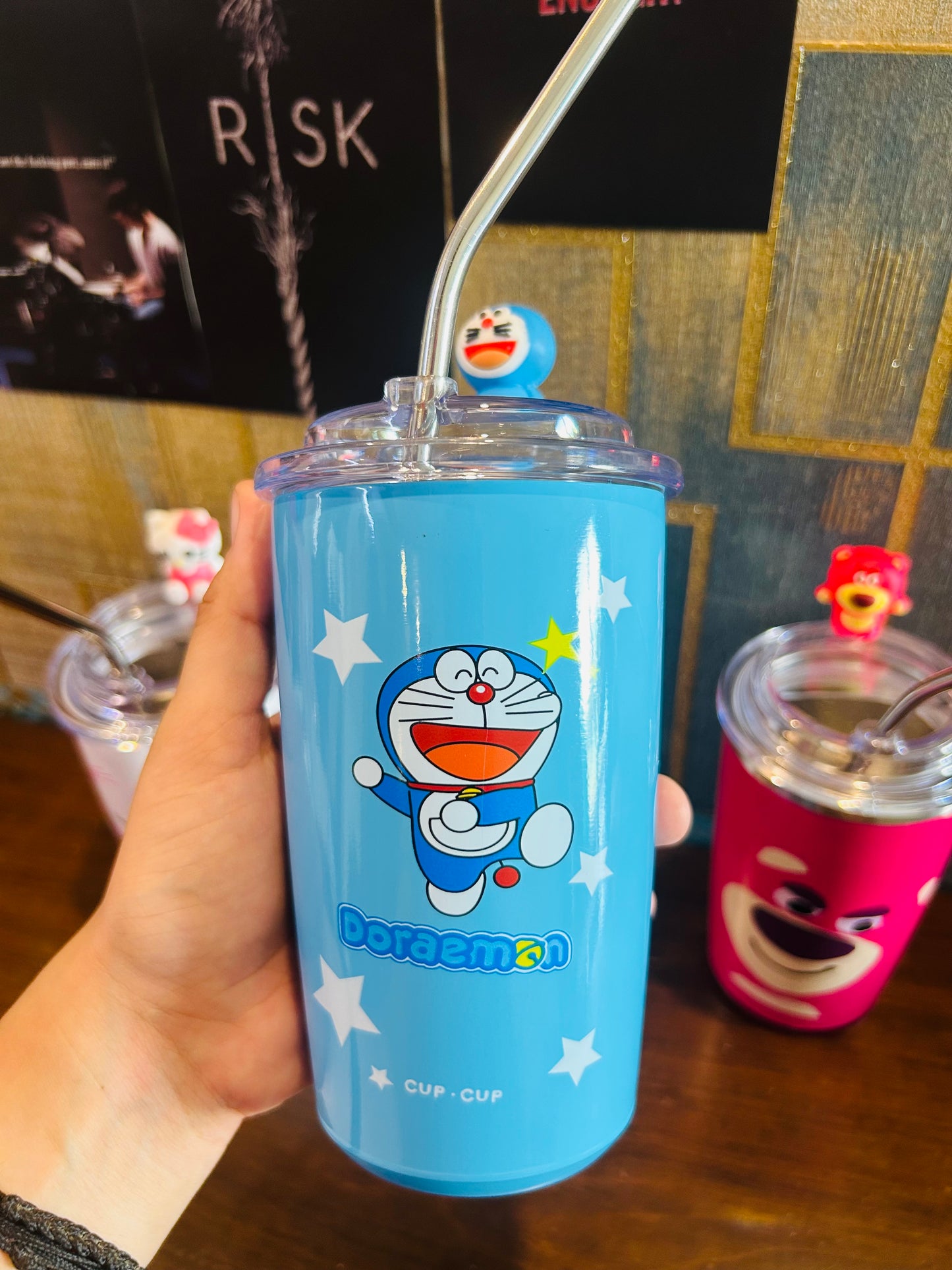 Stainless Steel Straw Tumbler