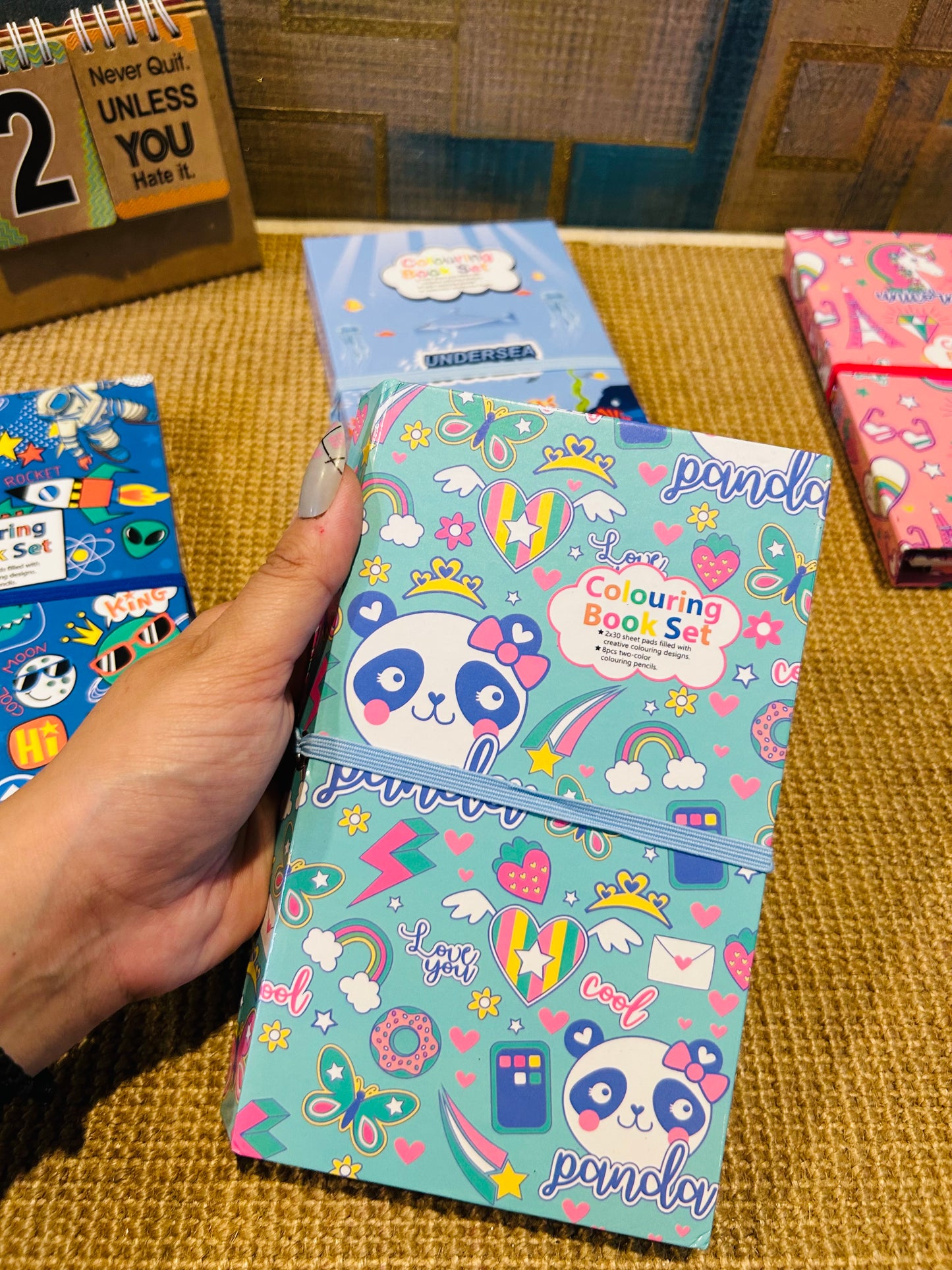 Colouring Book And Scratch Book Set