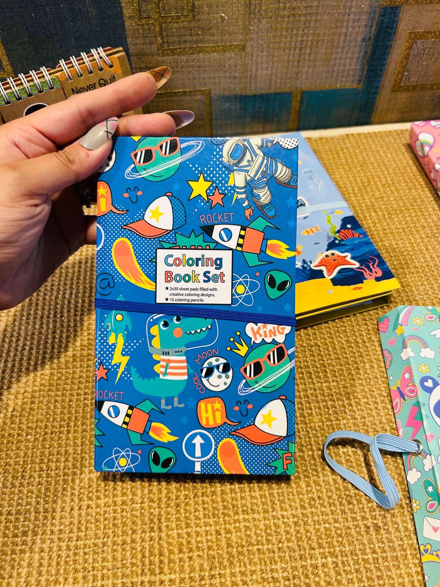 Colouring Book And Scratch Book Set