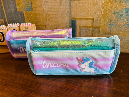 Unicorn Holographic Glitter Pencil Pouch