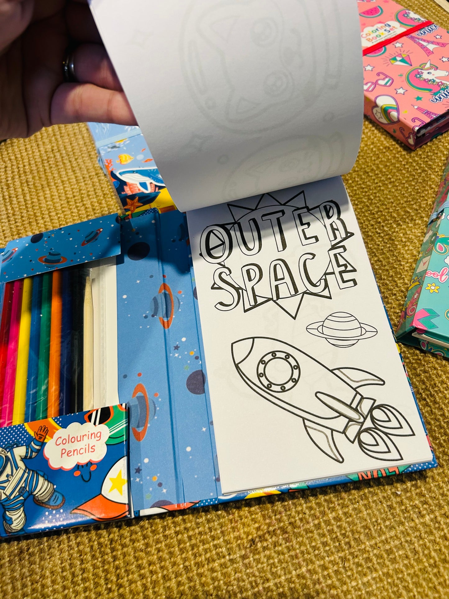 Colouring Book And Scratch Book Set