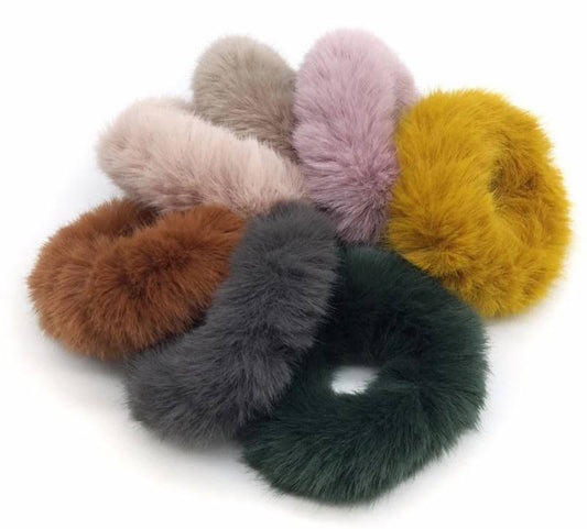 Fur Rubber Band - Set of 5