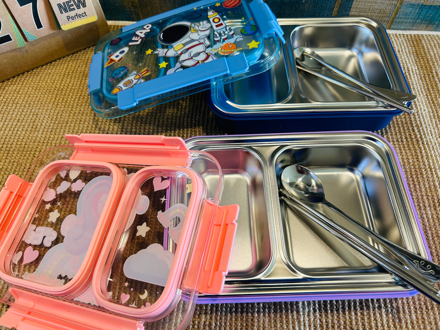 100% Unicorn Spillproof And Leakproof Tiffin Box - 750ml