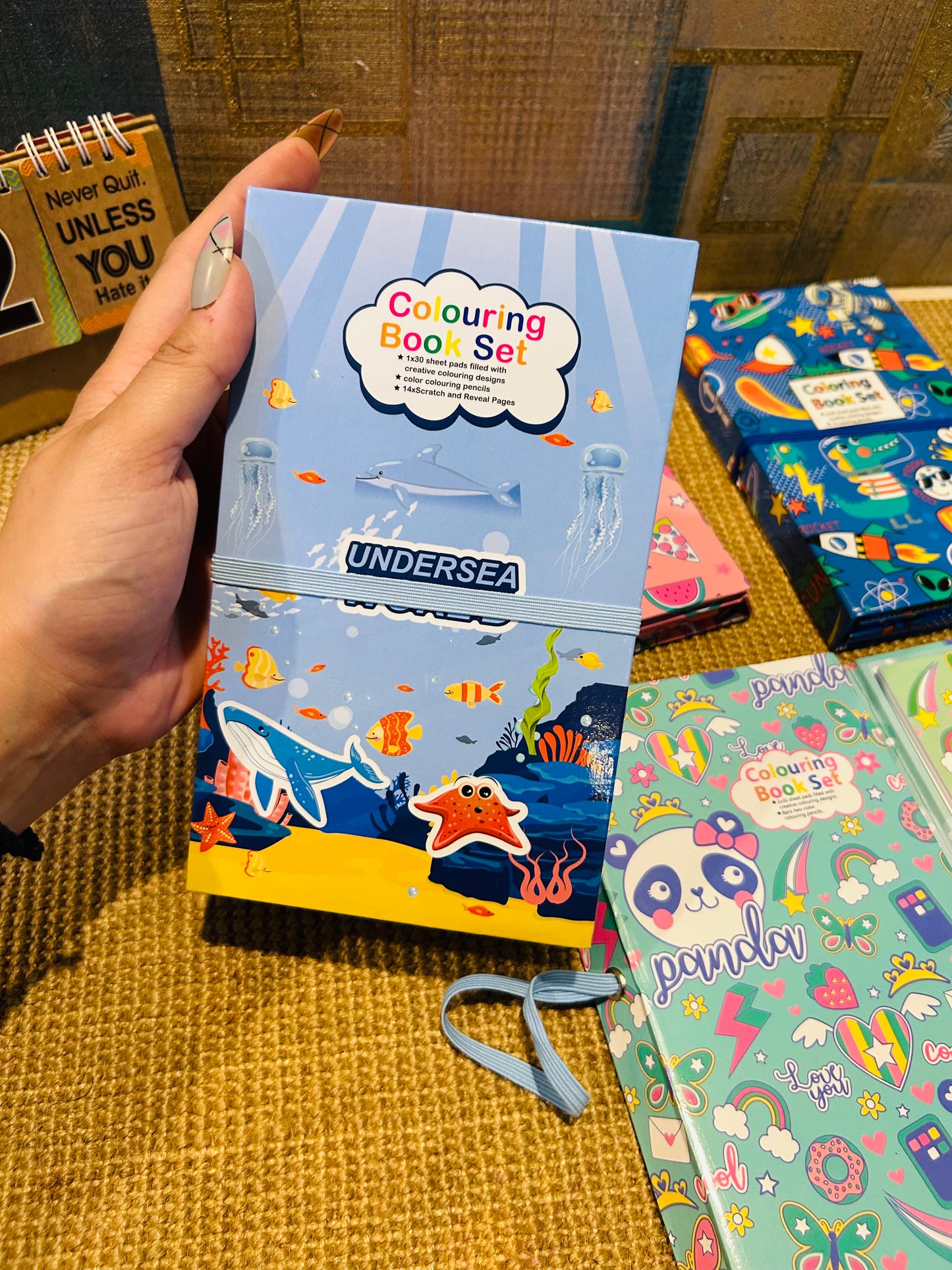 Colouring Book And Scratch Book Set