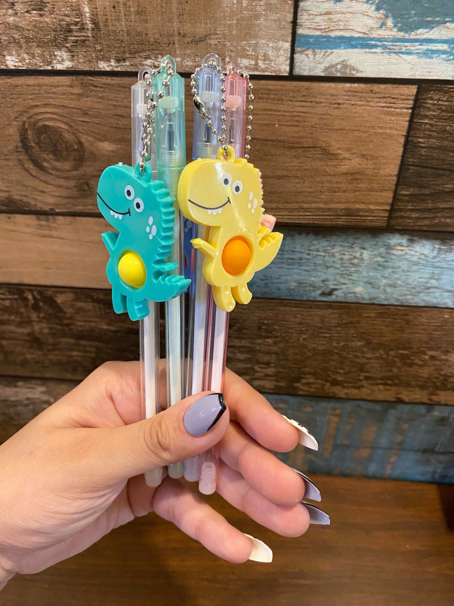Dino Hanging Pop It Pen