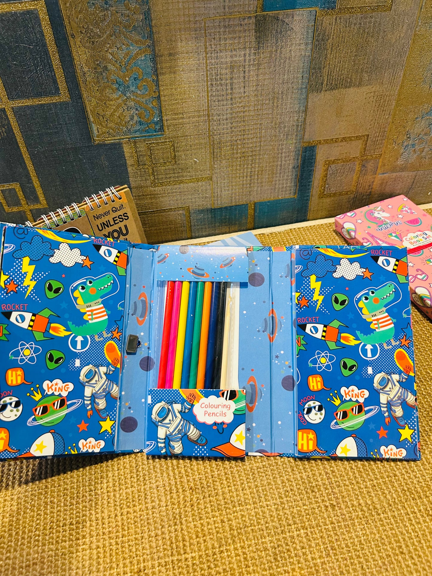 Colouring Book And Scratch Book Set
