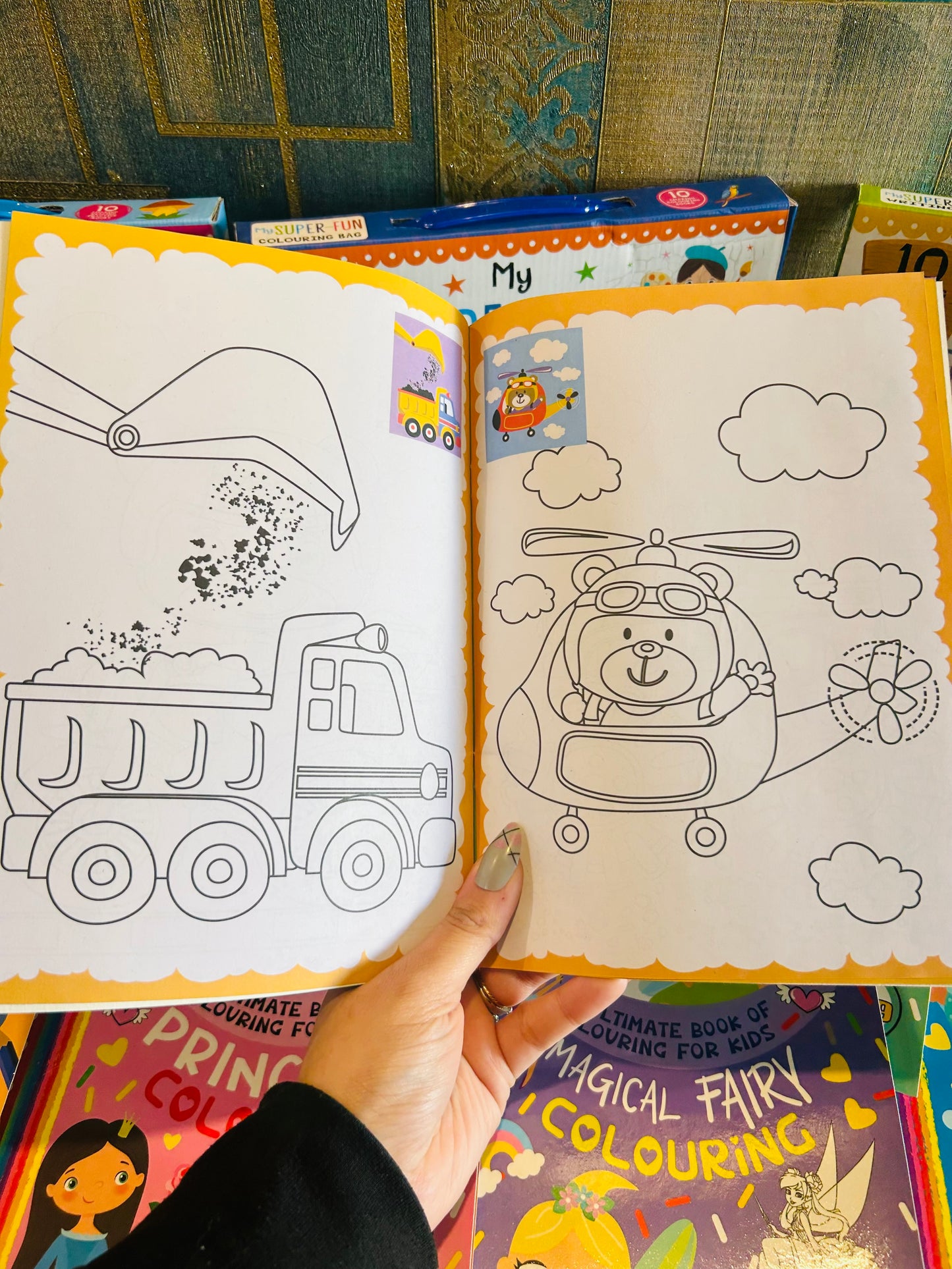 Colouring Bag- Set of 10 Books