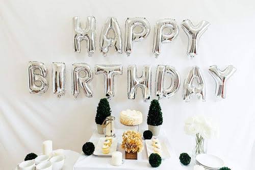 Happy Birthday Foil Balloons