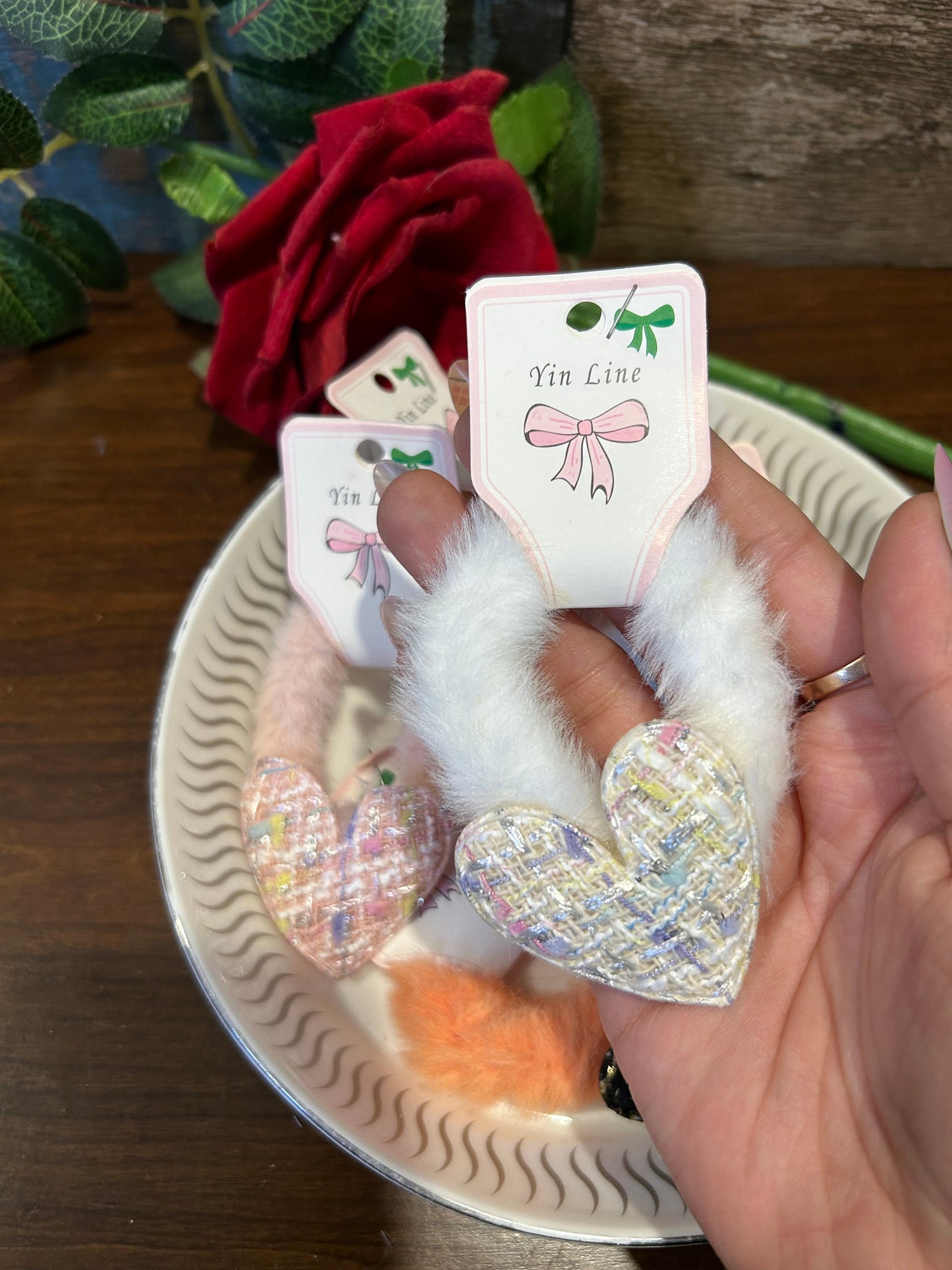 Heart Fur Rubber Band