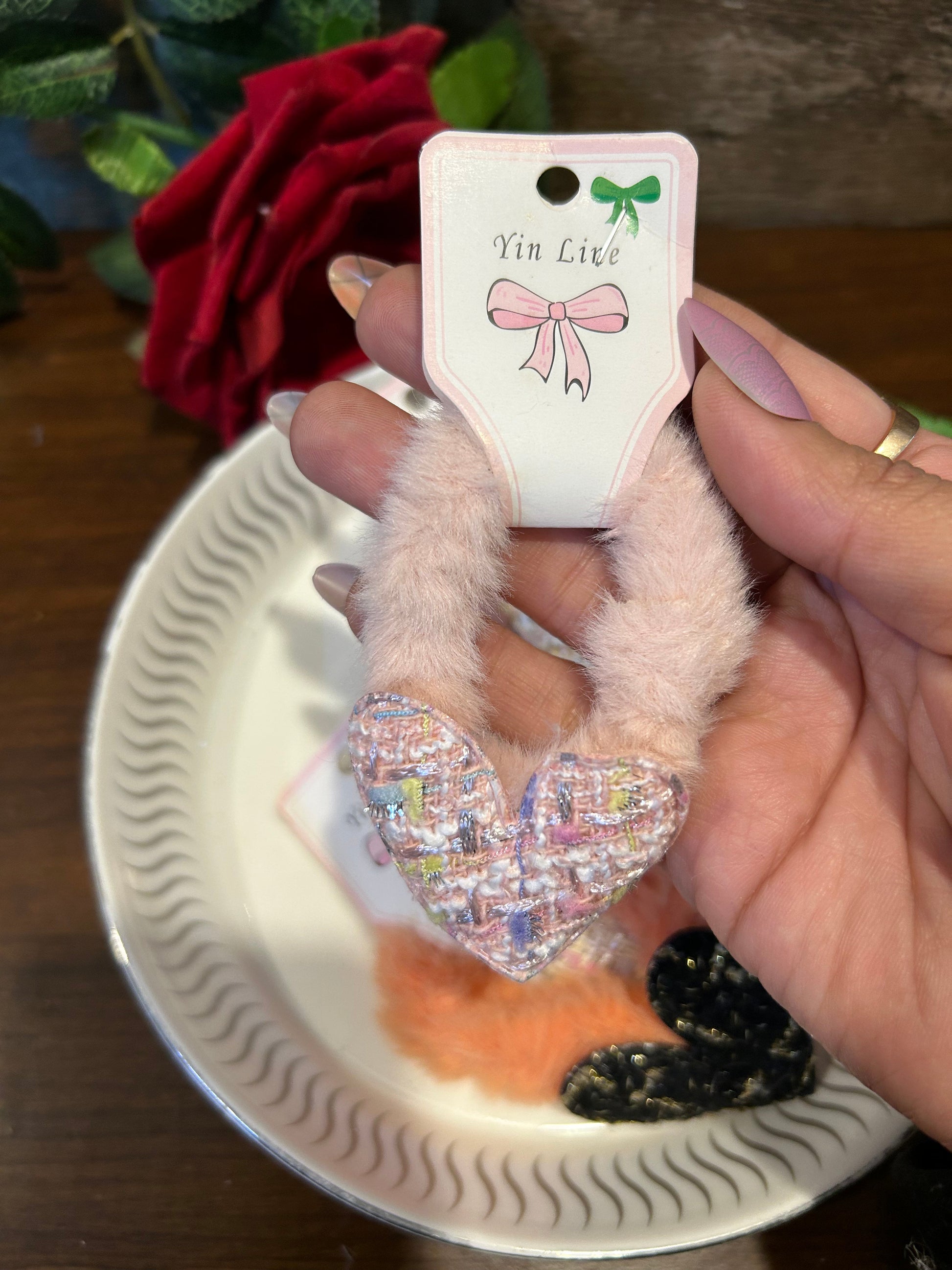 Heart Fur Rubber Band