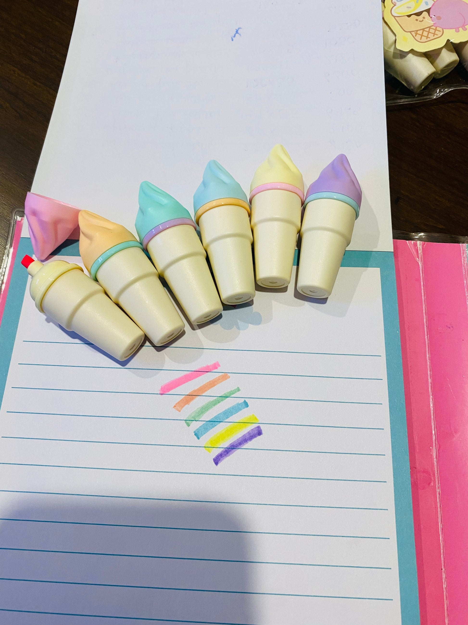 Ice Cream Cone Highlighters