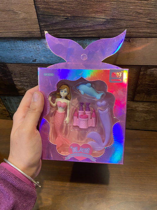 Mermaid Eraser Set