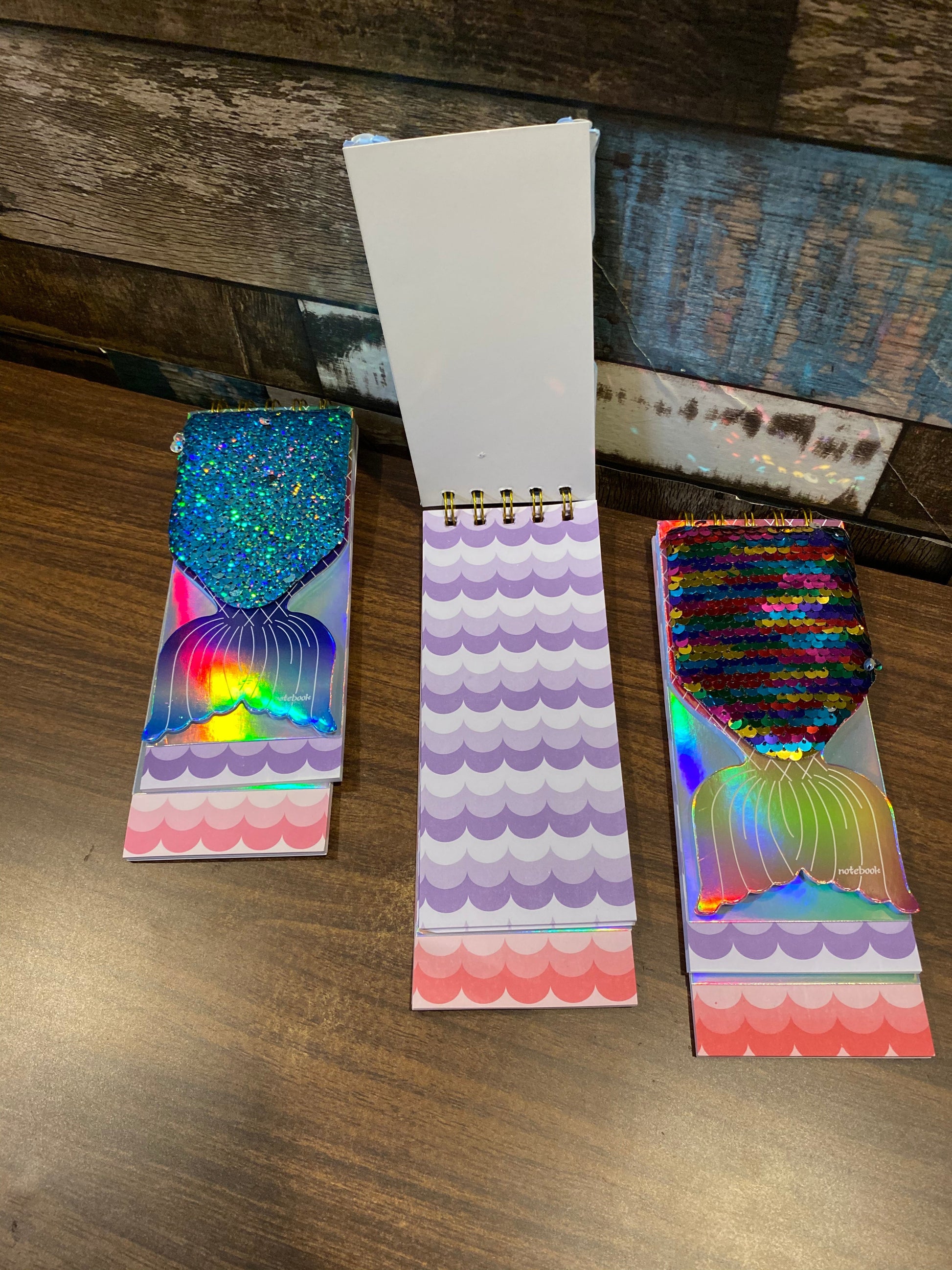 Mermaid Sequin Spiral Pad