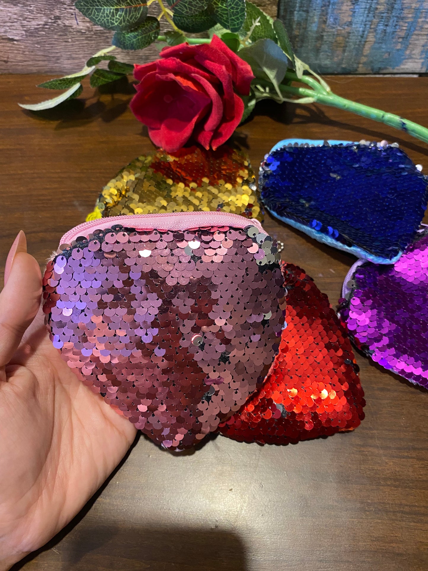 Mini Sequin Pouch