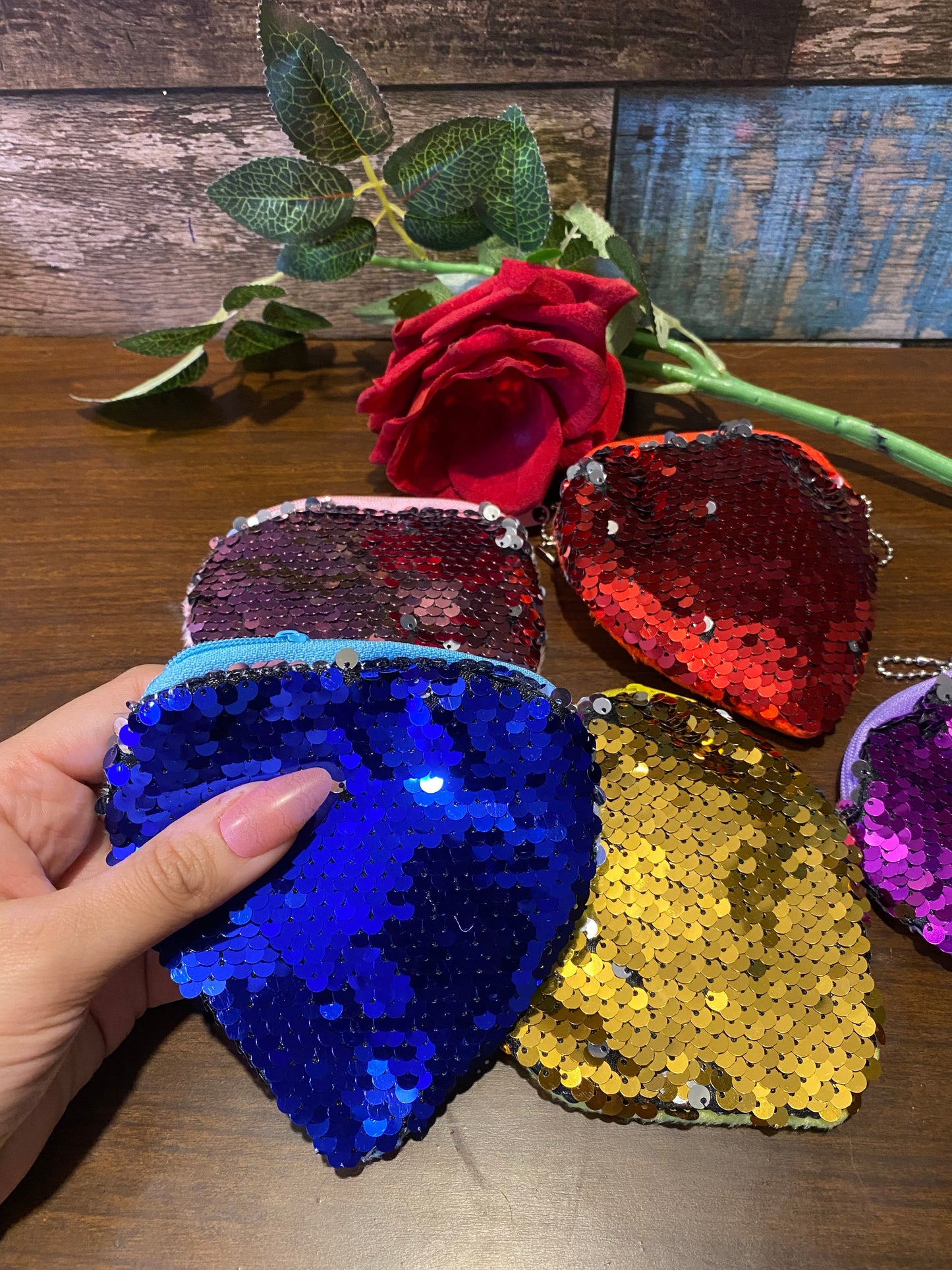 Mini Sequin Pouch