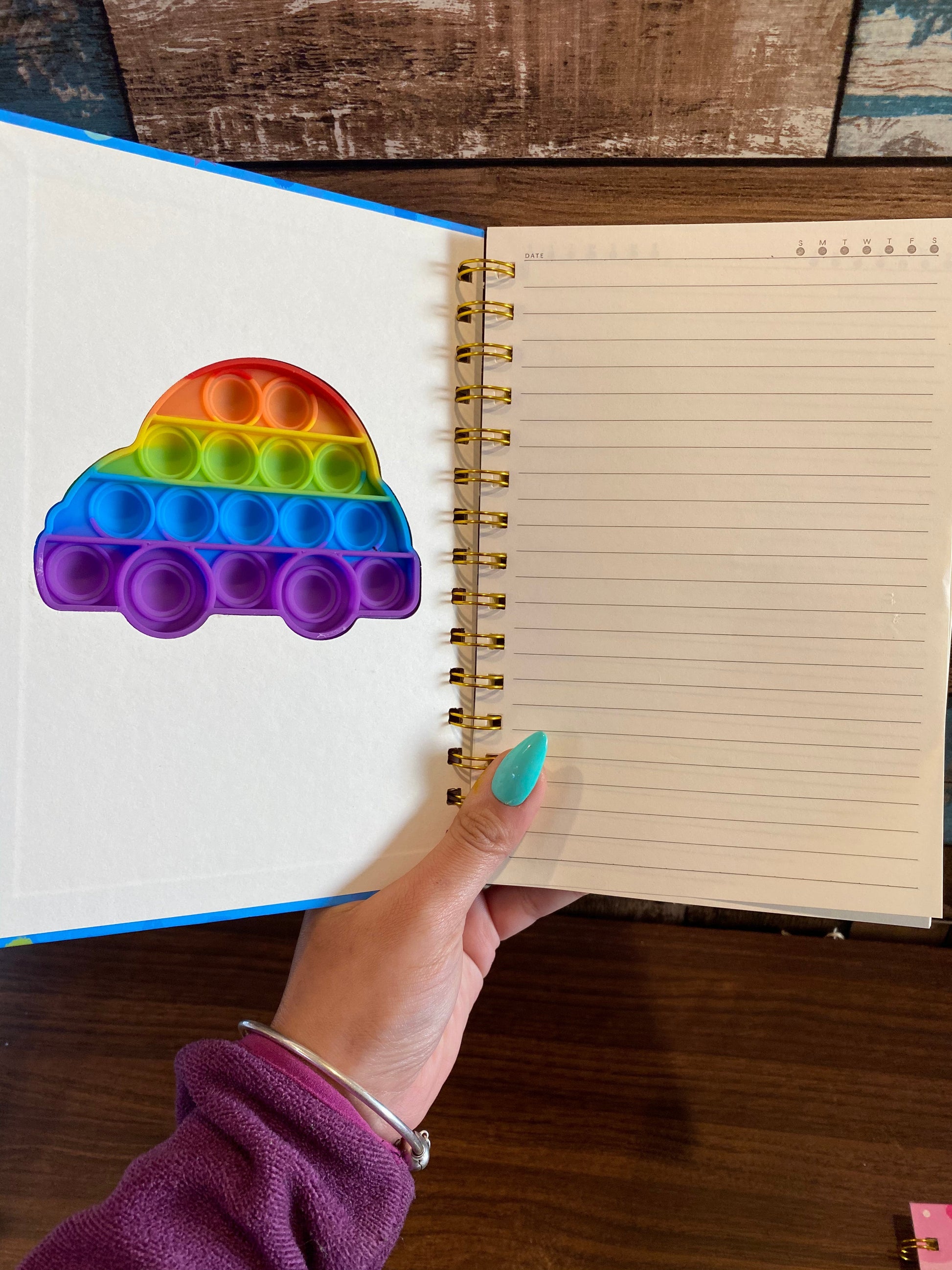 Pop It Spiral Pad