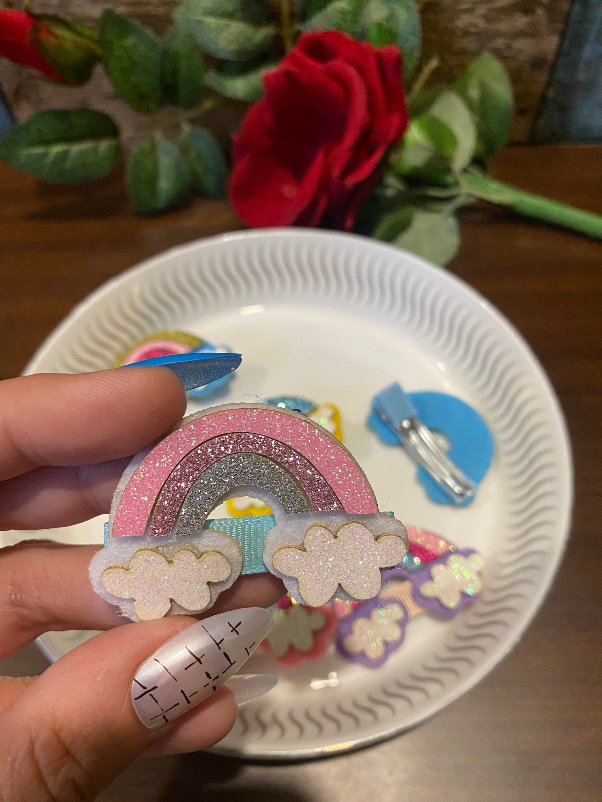 Rainbow Hairclips