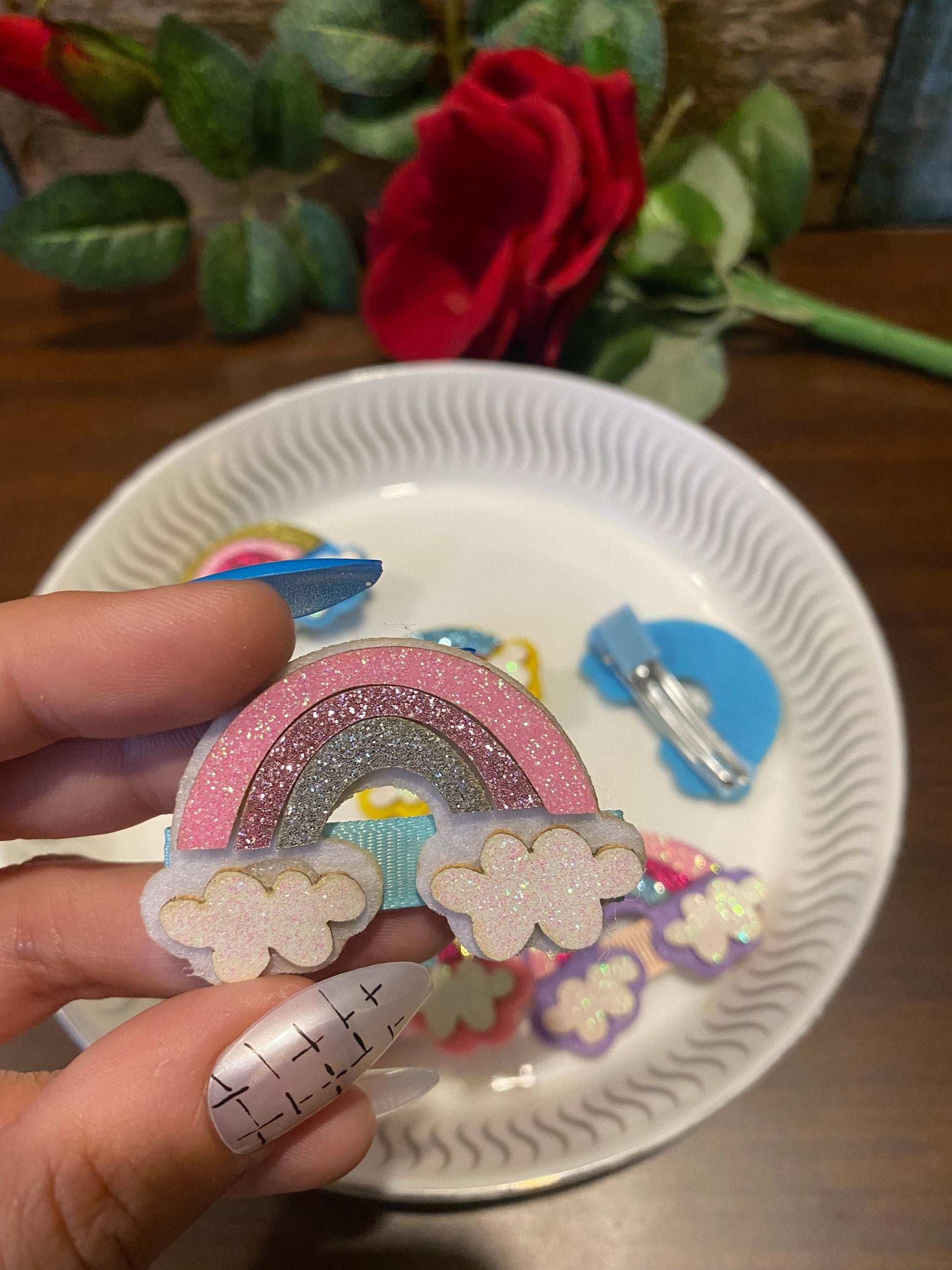 Rainbow Hairclips