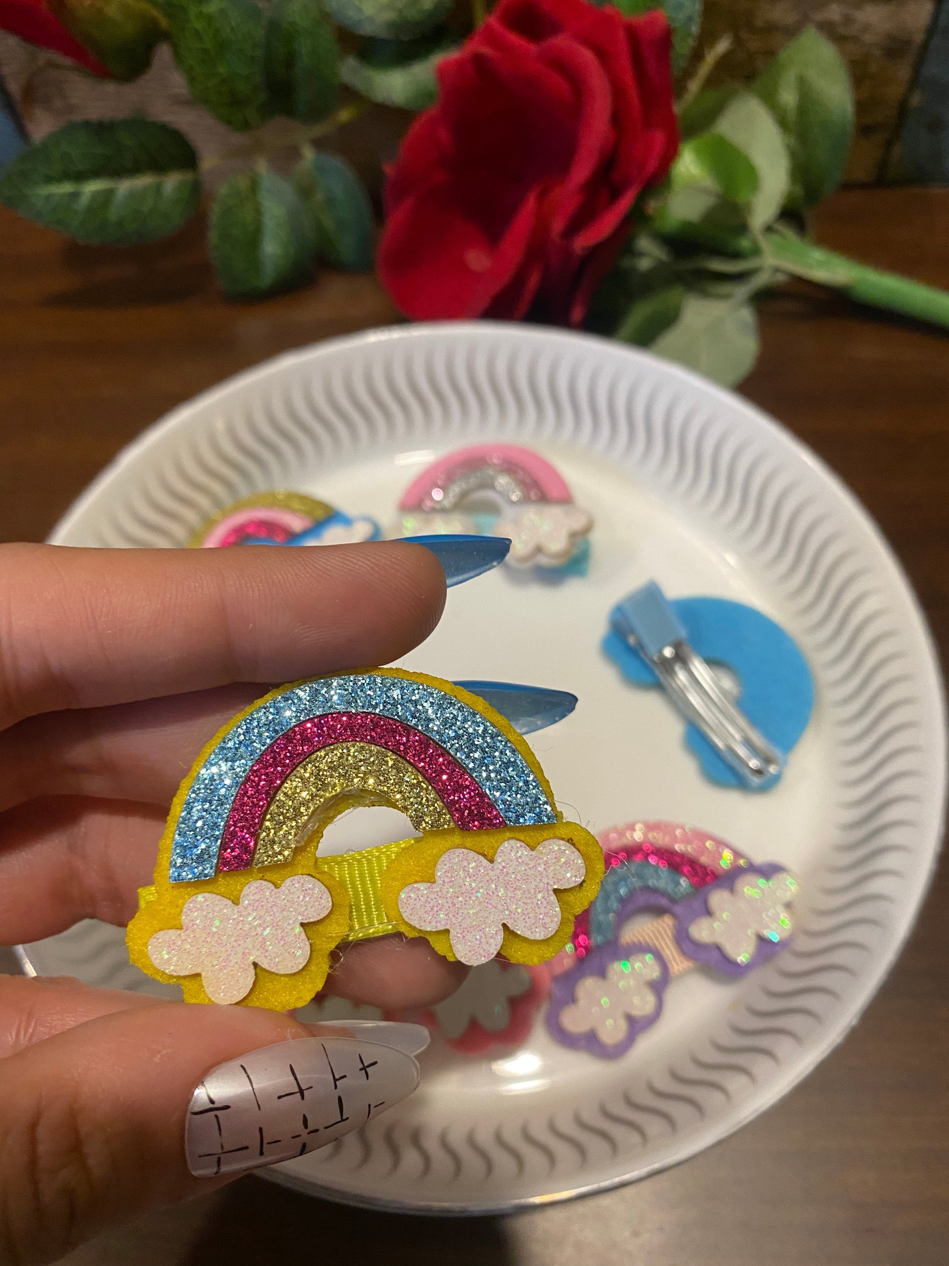 Rainbow Hairclips