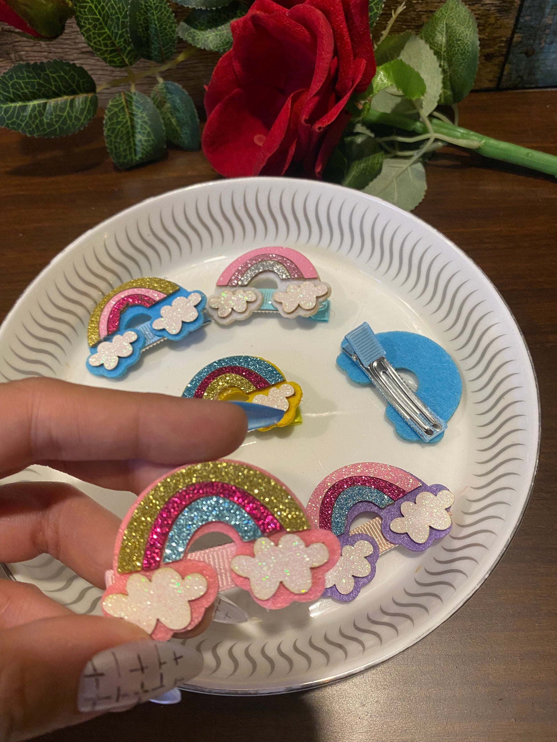 Rainbow Hairclips