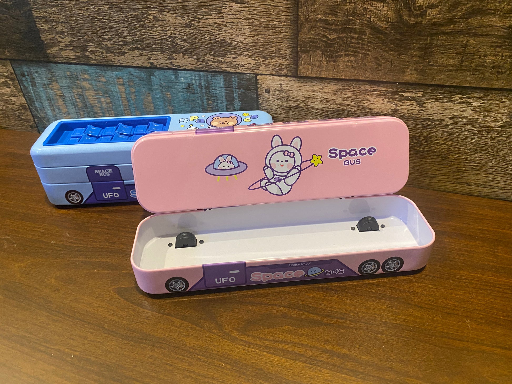 Space Wheels Bus Pencil Box