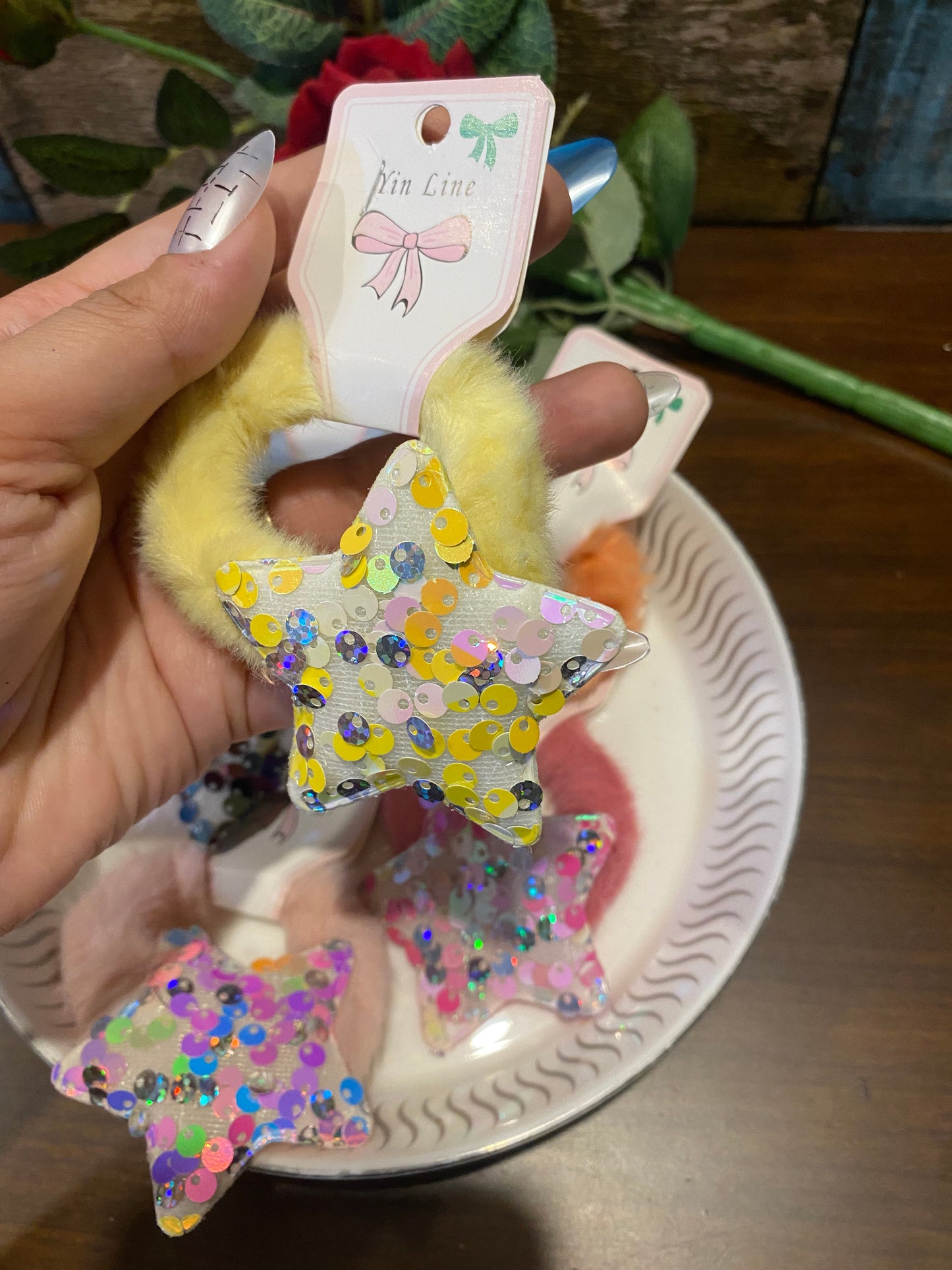 Star Fur Rubber Band