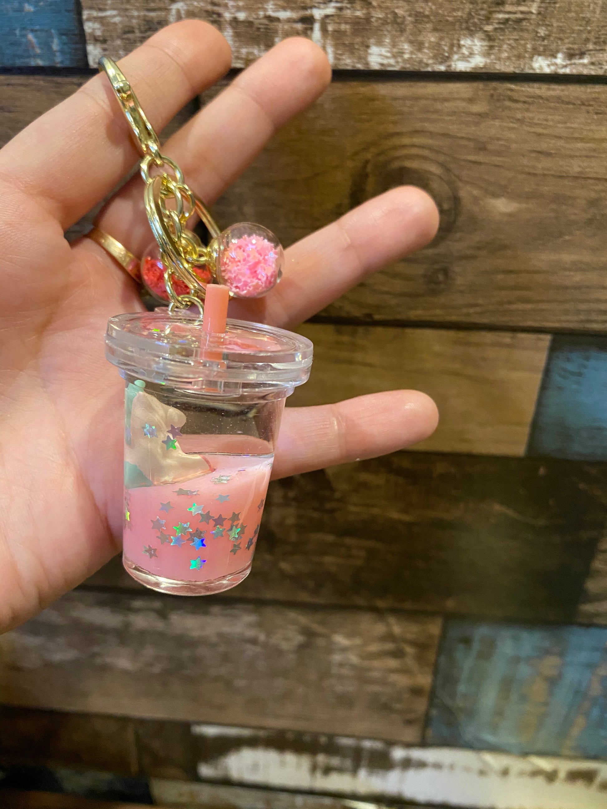 Unicorn Floating Drink Keychain
