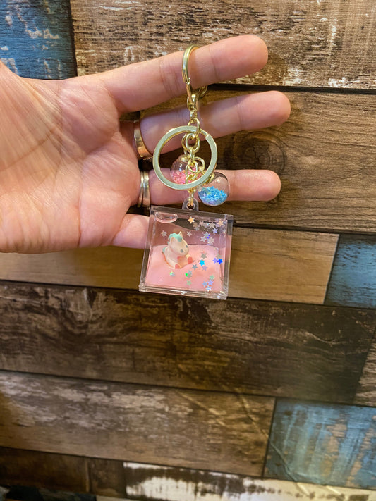 Unicorn Floating Keychain