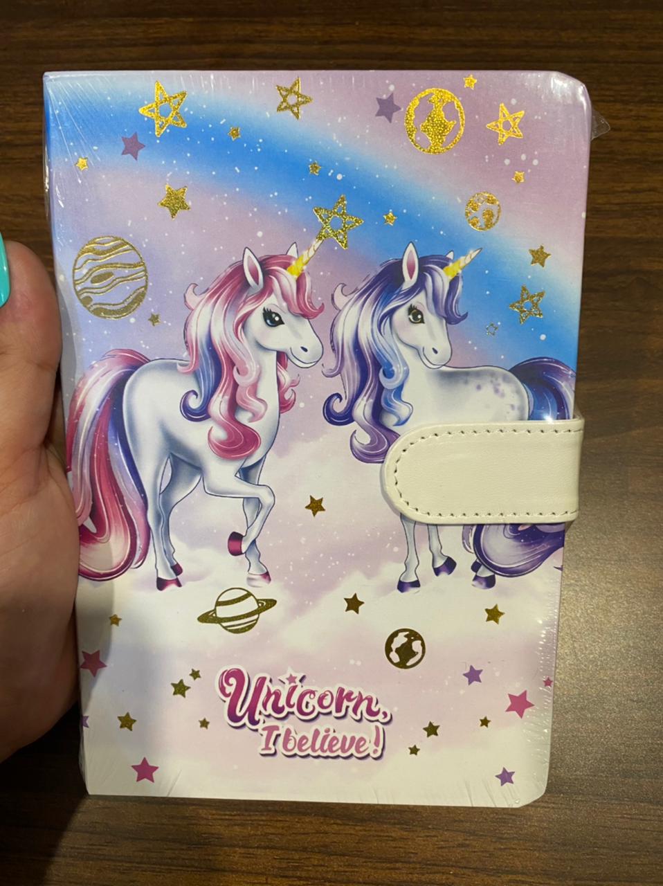 Unicorn Magnetic Clip Diary