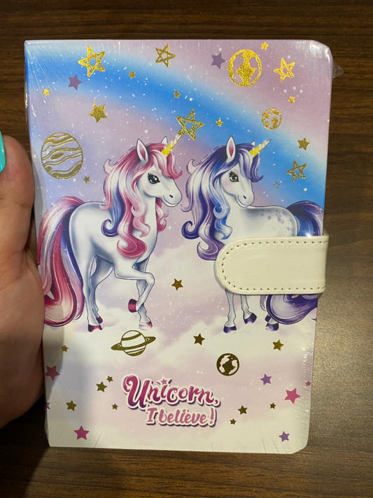Unicorn Magnetic Clip Diary