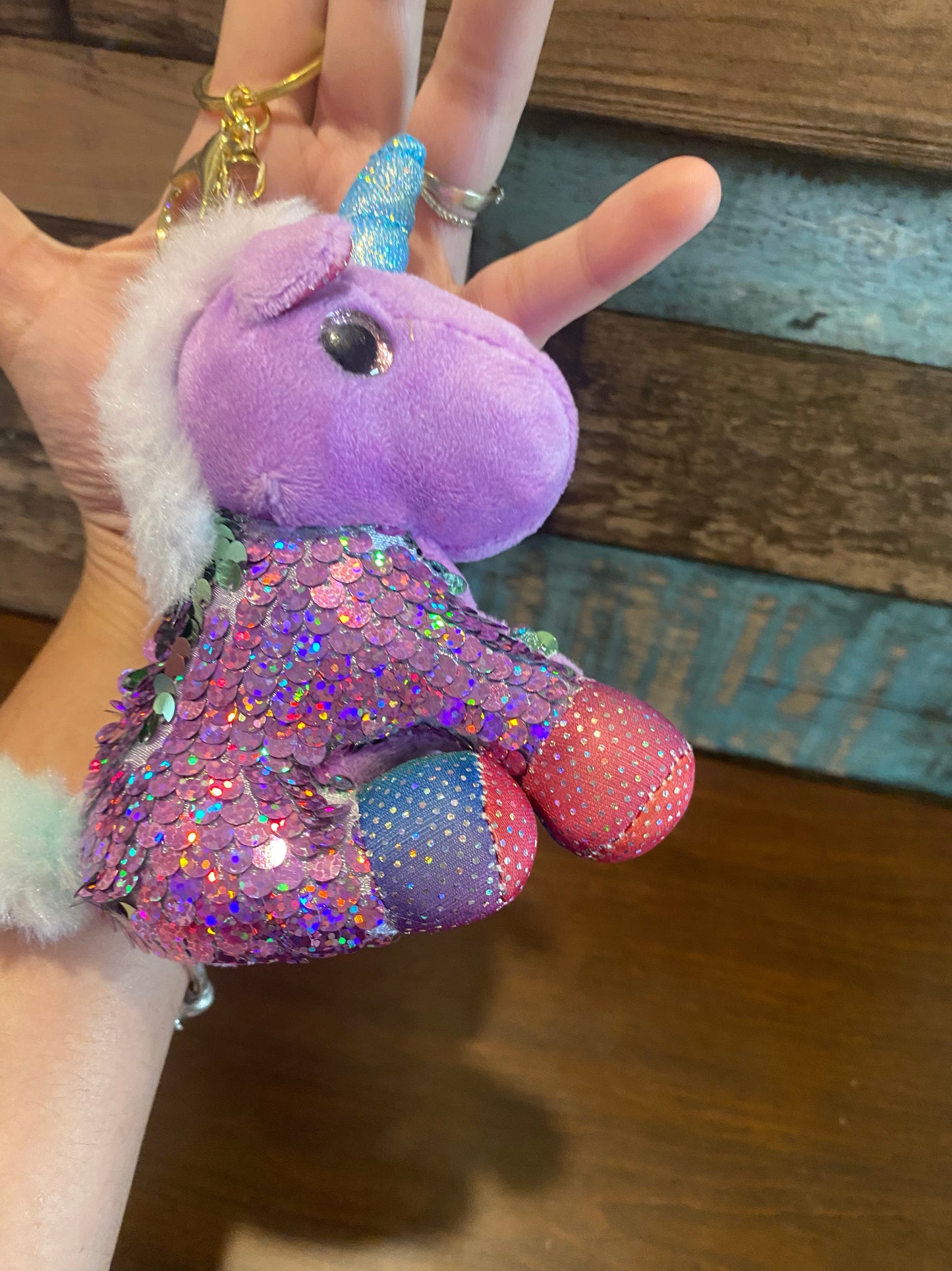 Unicorn Plush Keychain