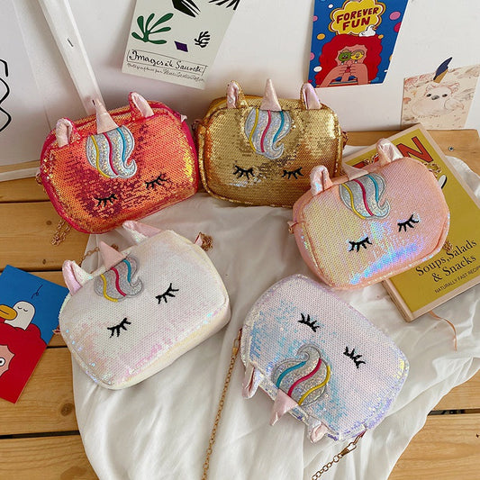 Unicorn Sequin Sling Bag