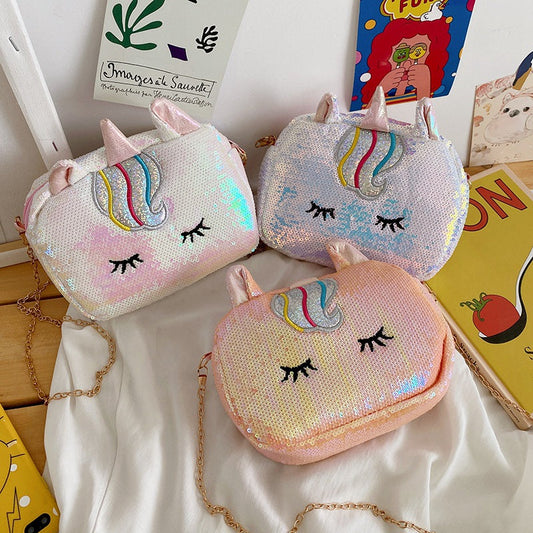 Unicorn Sequin Sling Bag