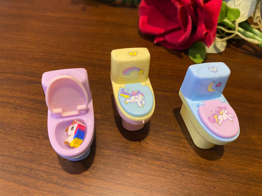 Unicorn Toilet Sharpener And Eraser