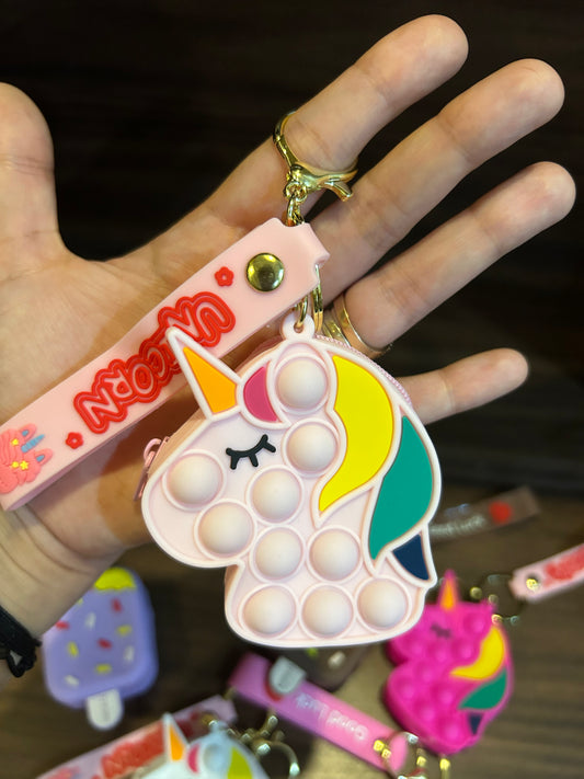 Silicon Pouch Keychain