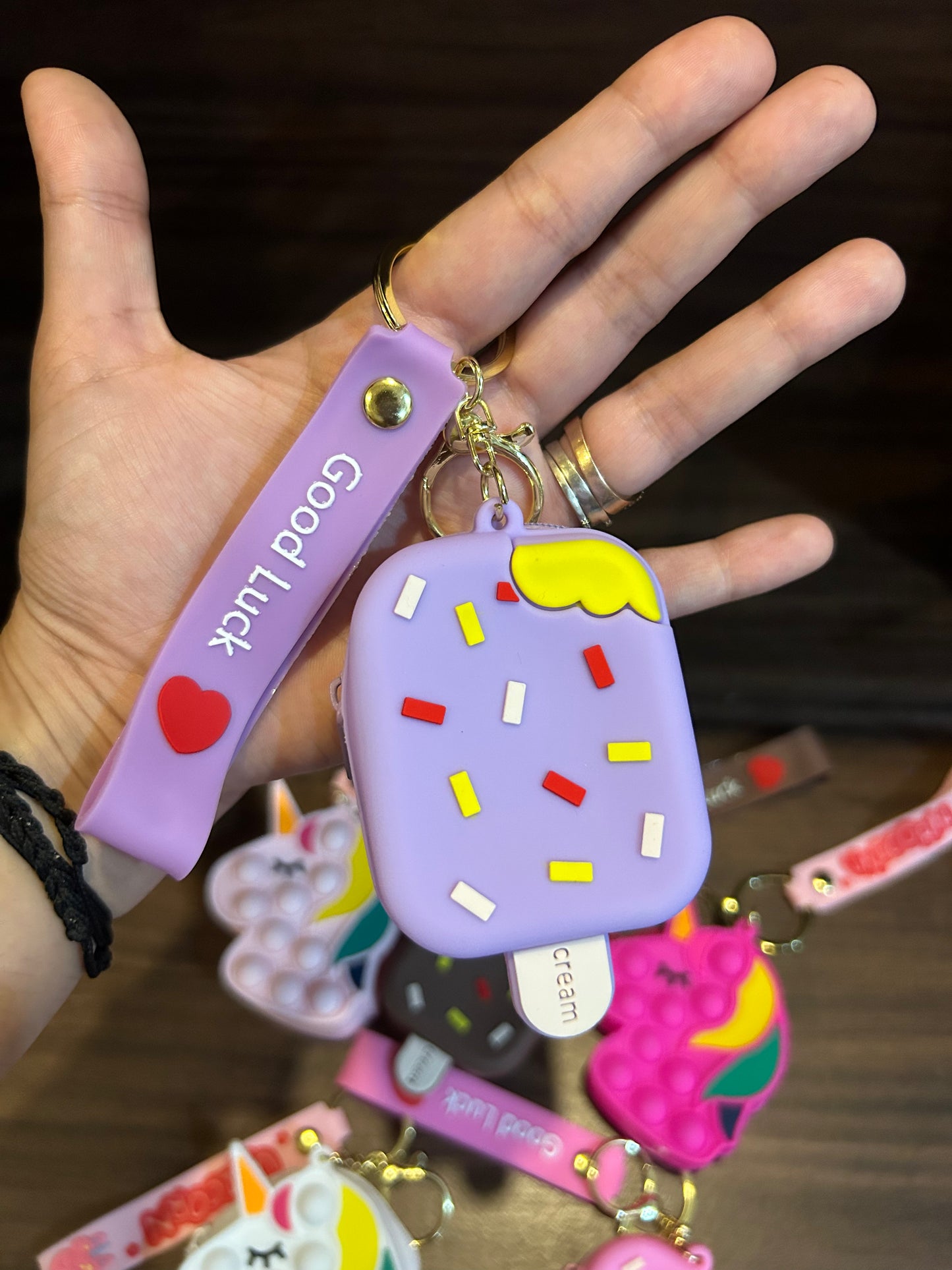 Silicon Pouch Keychain