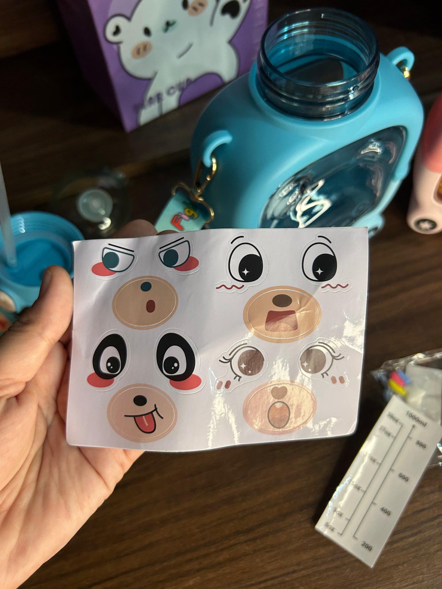 Cute Bear Bottle And Sipper