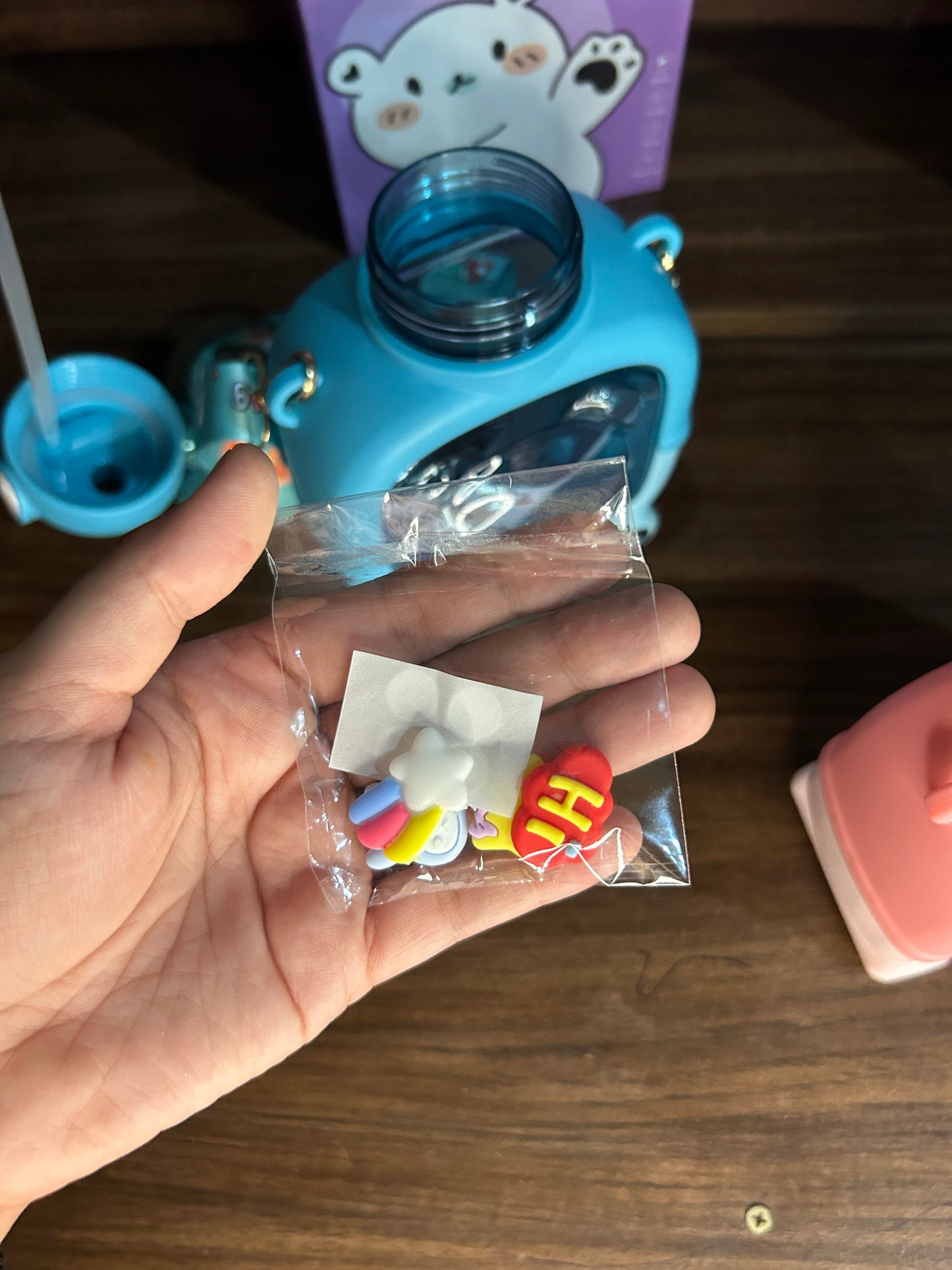 Cute Bear Bottle And Sipper