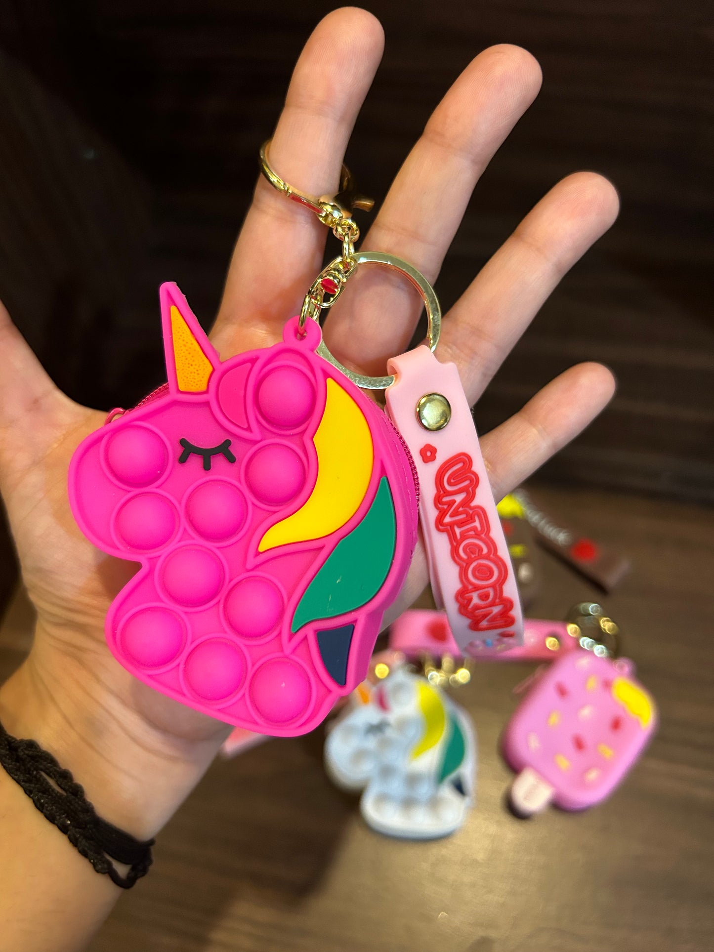 Silicon Pouch Keychain
